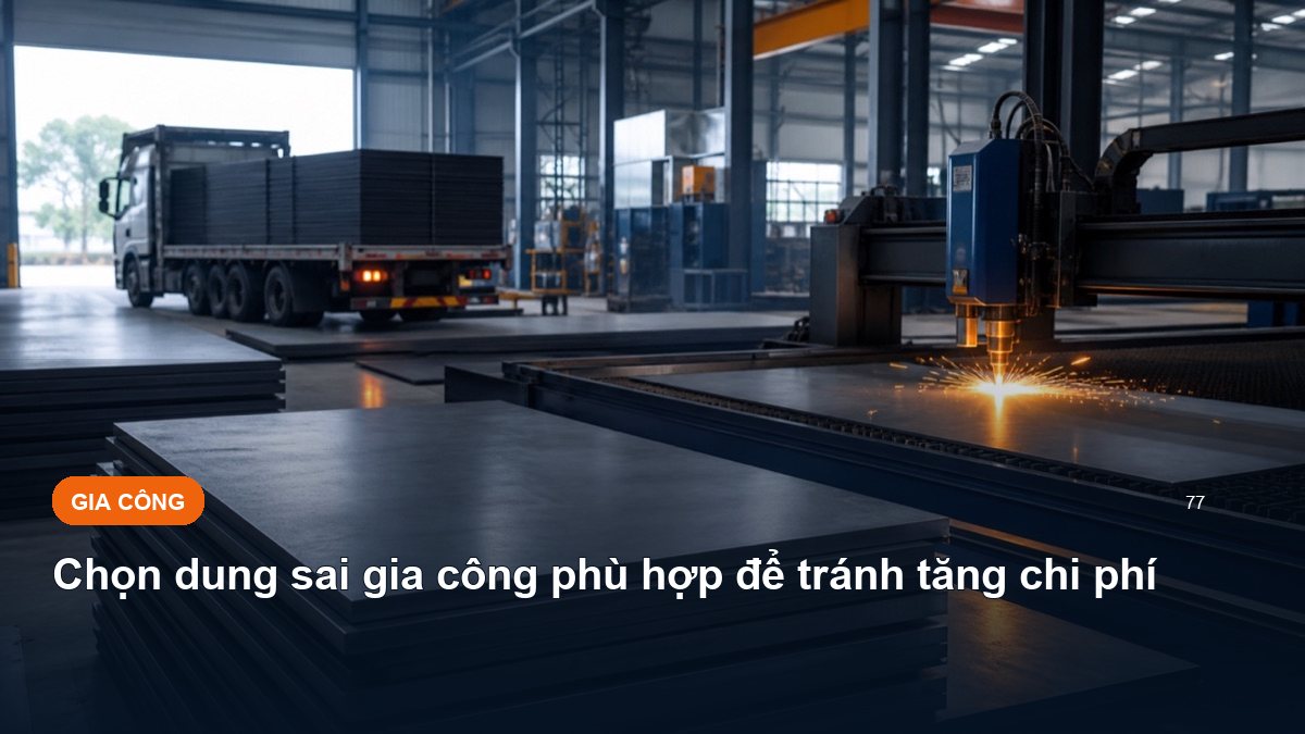 Chọn dung sai gia công phù hợp để tránh tăng chi phí