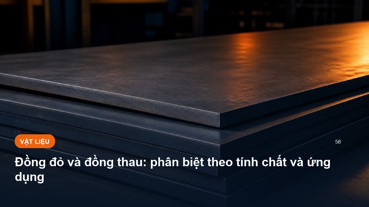 Đồng đỏ và đồng thau: phân biệt theo tính chất và ứng dụng