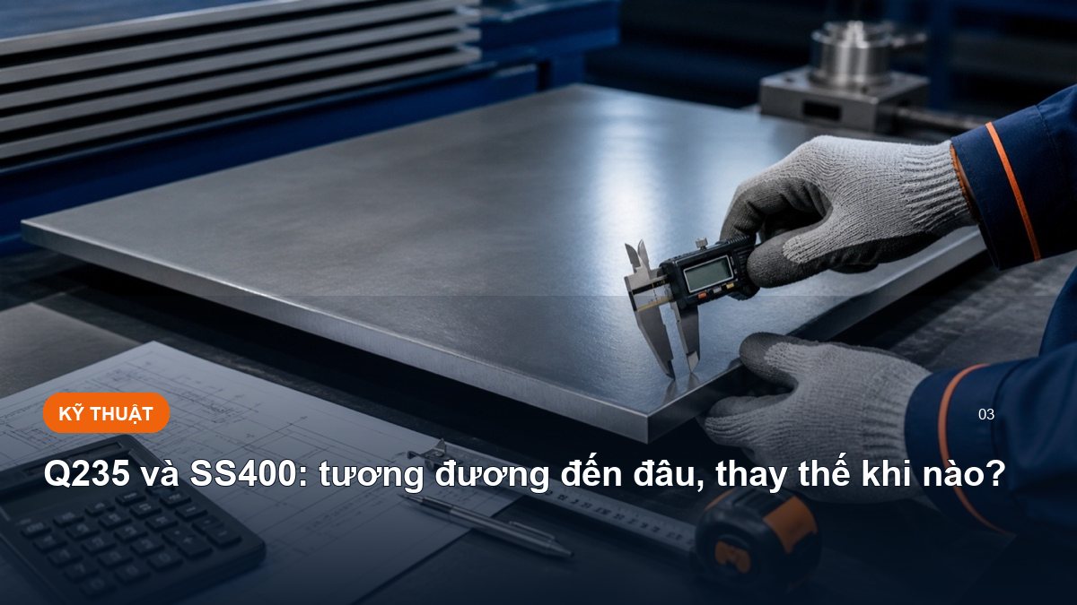 Q235 và SS400: tương đương đến đâu, thay thế khi nào?